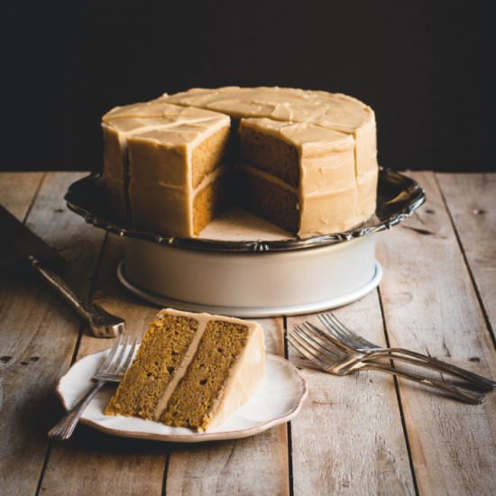 Brown Butter Pumpkin Spice Cake - Recipe photo by butterlustblog