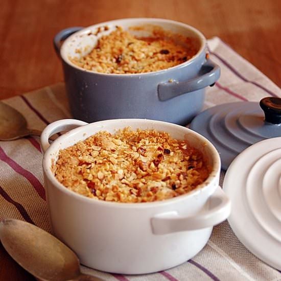 Crumble Peaches and Cranberries - Recipe photo by alessandrascollo