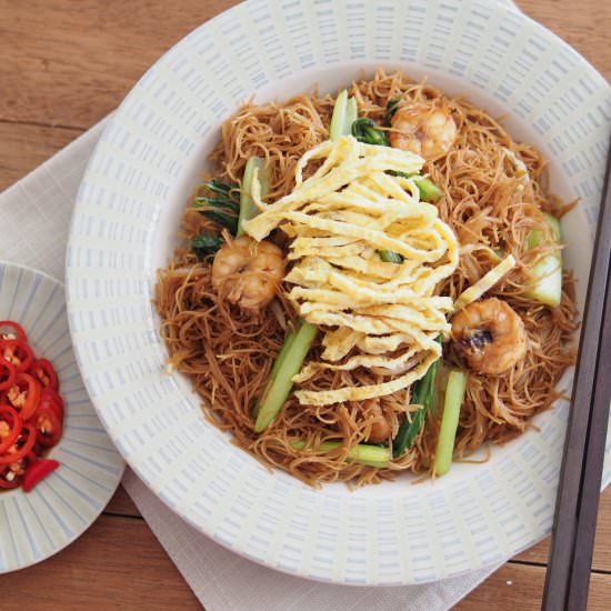 Fried Bee Hoon/Rice Vermicelli - Recipe photo by Bake With Paws
