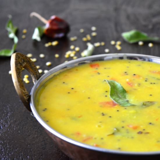 Easy Split Yellow Mung Vegan Dahl - Recipe photo by yesiamvegan