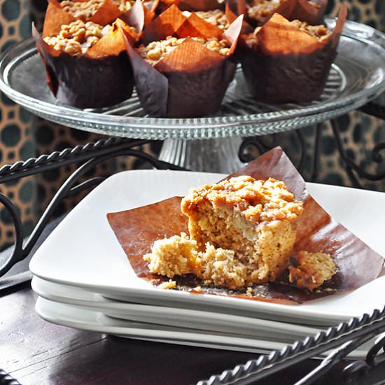 Banana Oat Muffins with Brown Sugar - Recipe photo by BatterandDough