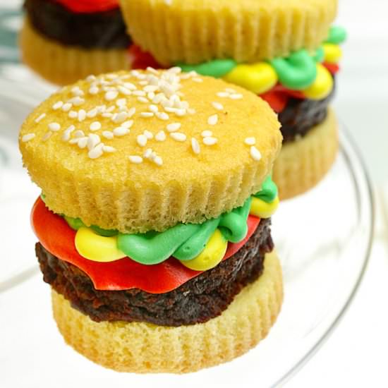 Hamburger Slider Cupcakes - Recipe photo by freshlyphotographed