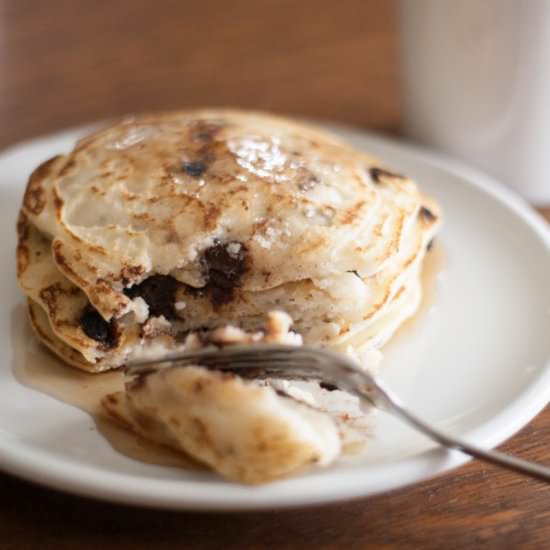 Chocolate Chip Chia Seed Pancakes - Recipe photo by PinkTrollKitchen