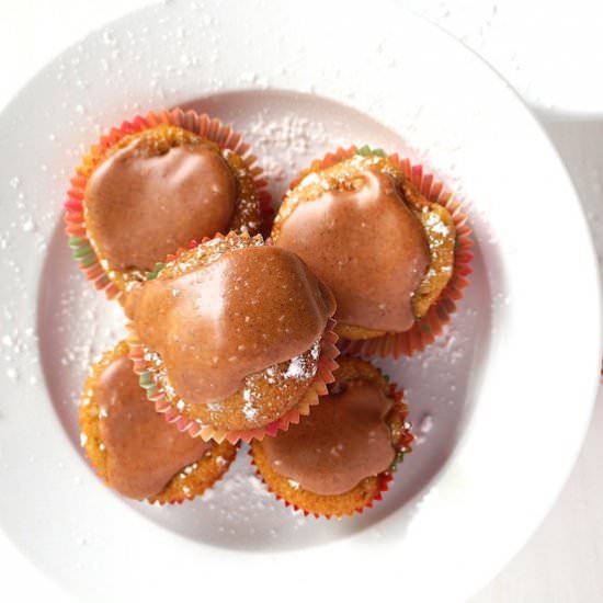 Mini Cinnamon Glazed Apple Muffins - Recipe photo by LocalSavour