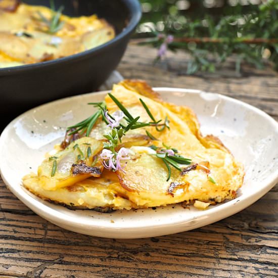 Potato and Shallot Frittata - Recipe photo by silviacucina
