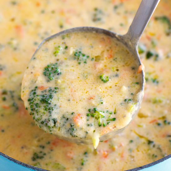 Creamy Broccoli Cheese Soup - Recipe photo by littlespicejar