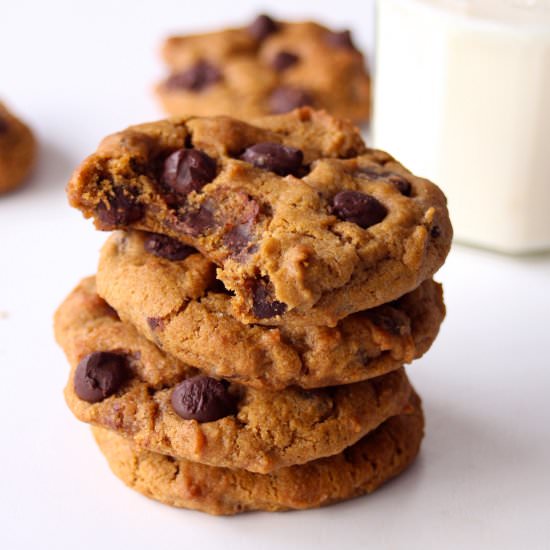 Pumpkin Chocolate Chip Cookies - Recipe photo by TheGirlWithTheSpatula