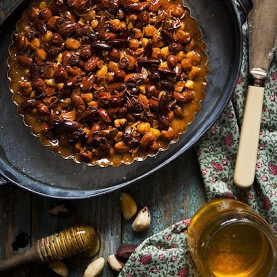 Nutty Caramel Tart - Recipe photo by a fox in the kitchen
