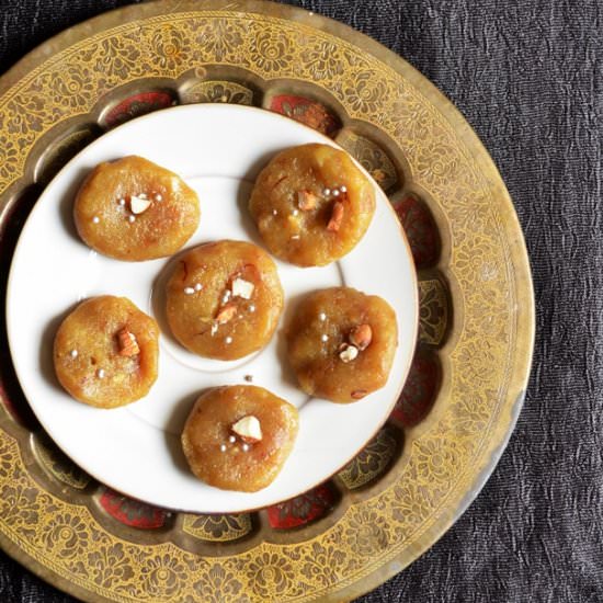 Almond-Rose Rreserve Fudge - Recipe photo by Harini123
