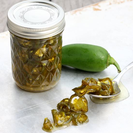 Candied Jalapenos - Recipe photo by GoodieGodmother
