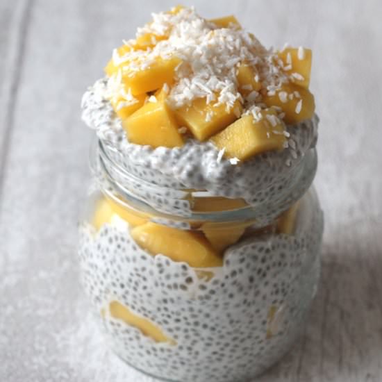 Mango Coconut Chia Pudding - Recipe photo by myfussyeater