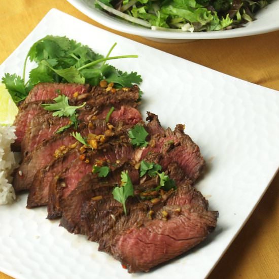 Thai Flavored London Broil - Recipe photo by joyofkosher
