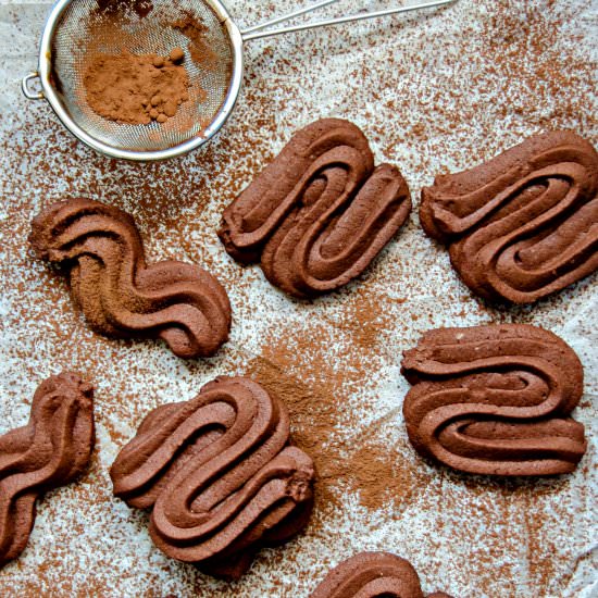Viennese Chocolate Sable Cookies - Recipe photo by PastryWorkshop