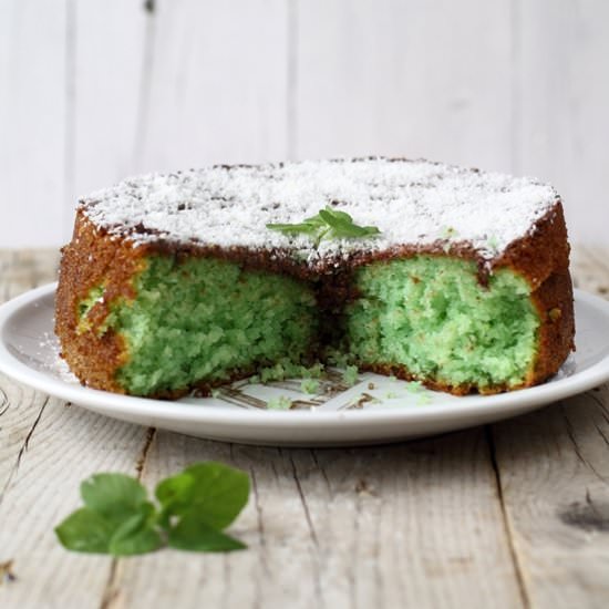 Coconut-chocolate-mint cake - Recipe photo by lemiericetteconesenza