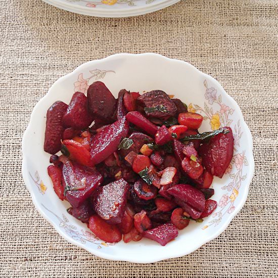 Stir fry beets and carrots recipe - Recipe photo by myindiantaste