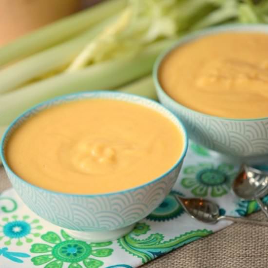 Butternut Squash Celery Root Soup - Recipe photo by Food Done Light