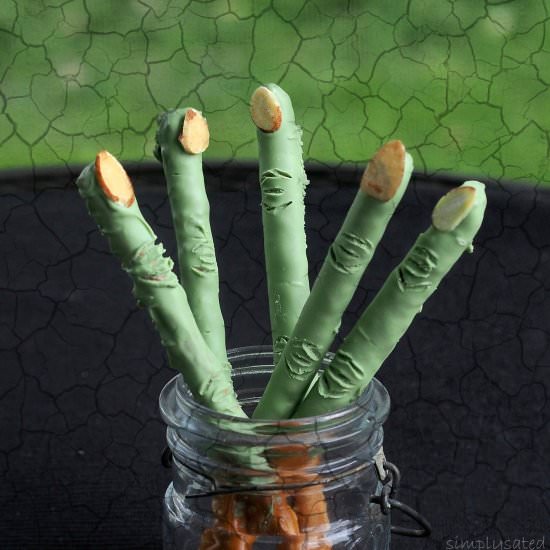 Witch Finger Pretzels - Recipe photo by simply sated