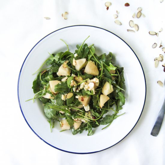 Asian Pear and Blue Cheese Salad - Recipe photo by baconeggcheesecake