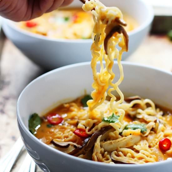 Spicy Pumpkin and Butternut Ramen - Recipe photo by cookingforkeeps