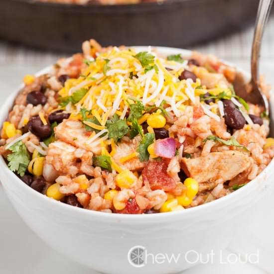 chicken burrito bowl - Recipe photo by chewoutloud
