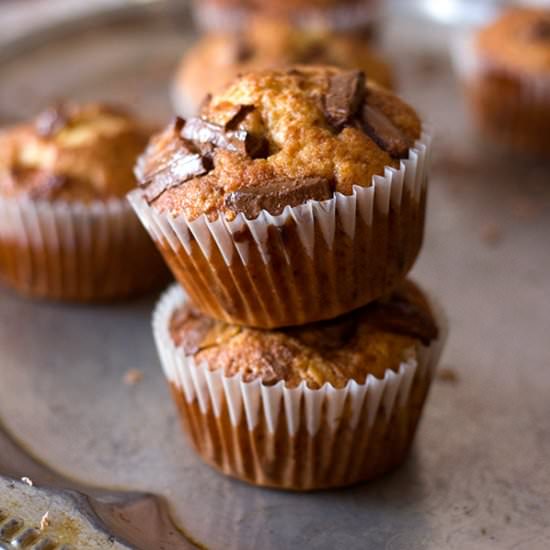 Choc Chip Banana Muffins - Recipe photo by Aninas Recipes