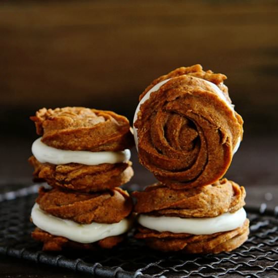 Pumpkin Rose Cookies - Recipe photo by iambaker