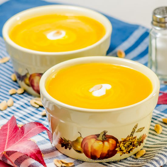Roasted Butternut Squash Soup - Recipe photo by Herbivore Cucina
