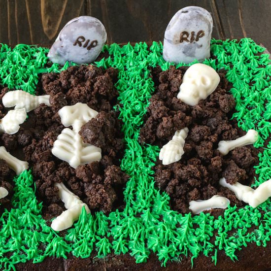 Halloween Brownie Graveyard - Recipe photo by culinaryginger
