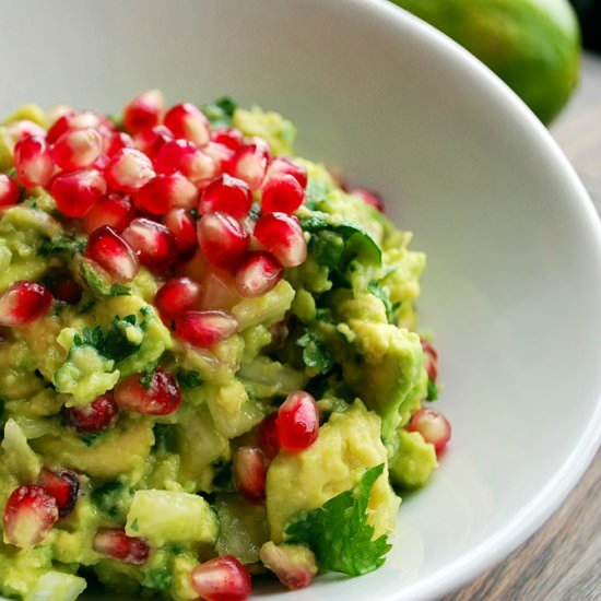 Pomegranate Guacamole - Recipe photo by ahueats