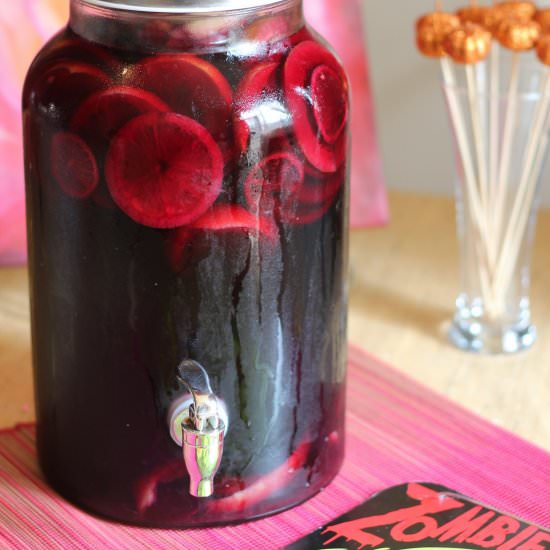 Spiced "Sangre" Sangria - Recipe photo by lovehappyhour