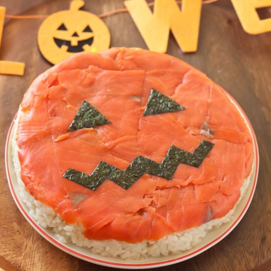 Jack o Lantern Sushi - Recipe photo by taste of Japan