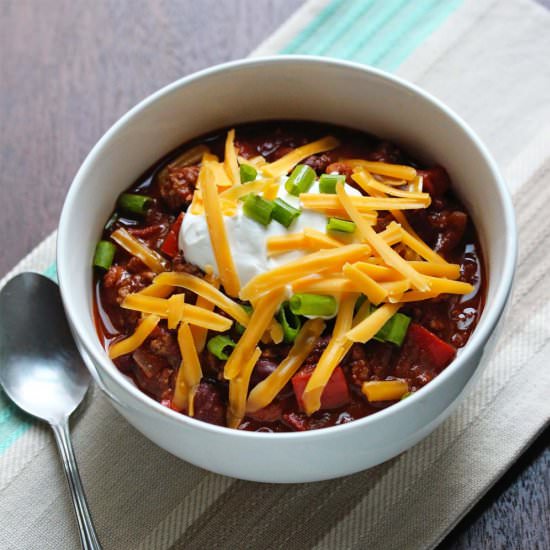 Beef Chili - Recipe photo by ashleymarieskitchen