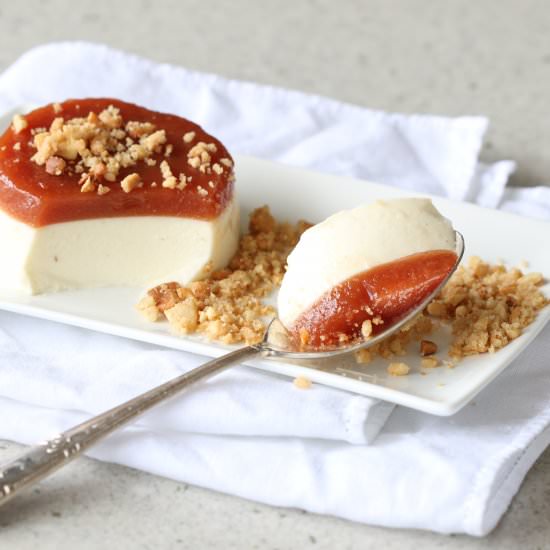 Cheese and Guava Paste Panna Cotta - Recipe photo by The Amazing Flavours of Brazil