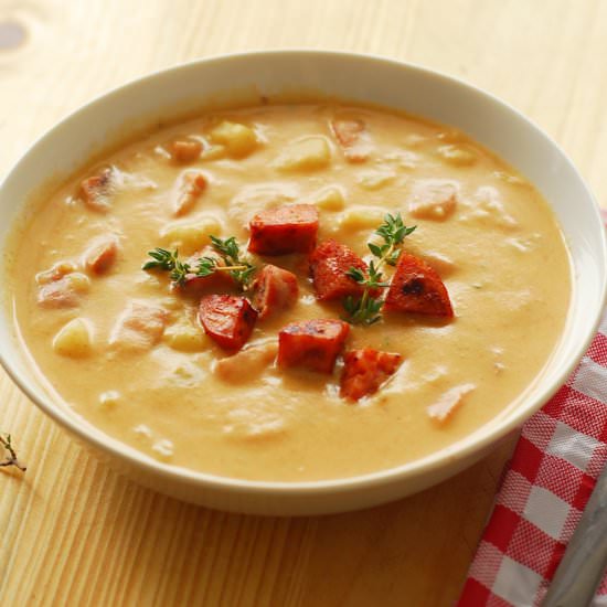 Spicy Chorizo Chowder - Recipe photo by aducksoven
