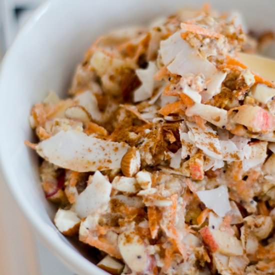 Carrot Cake Overnight Oats - Recipe photo by notyourstandard