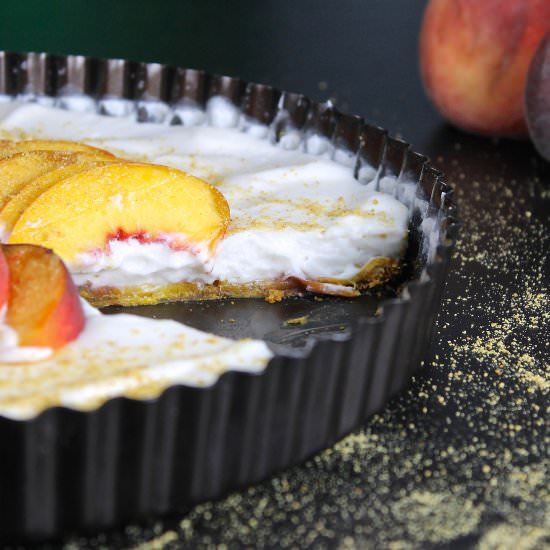 Peaches & Cream Pie - Recipe photo by LorimerKitchen