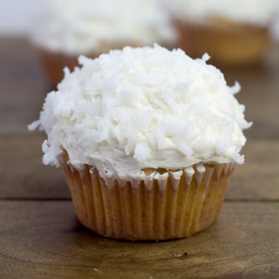 Coconut Cupcakes - Recipe photo by cookiesorbiscuits