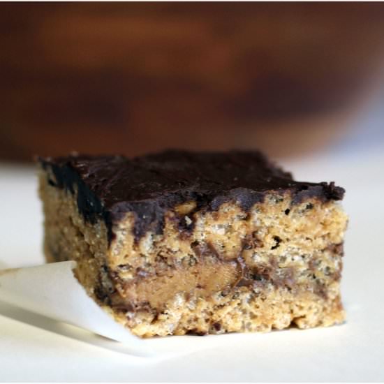 Peanut Butter Cup Rice Krispys - Recipe photo by Diary of a Humble Chef