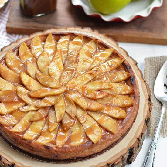 Caramel Apple Cheesecake Tart - Recipe photo by bethcakes
