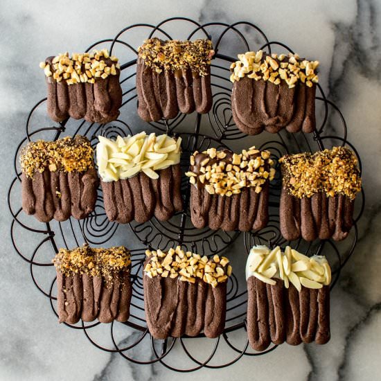 Chocolate Sables - Recipe photo by butterandbrioche