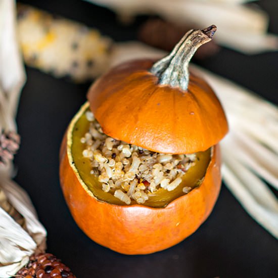 Baked Stuffed Mini Pumpkins - Recipe photo by Adore Foods