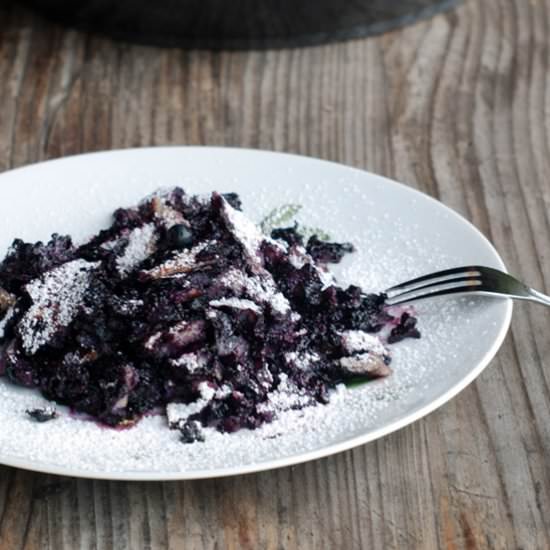 Blueberry Kaiserschmarren Shredded - Recipe photo by MasalaHerb