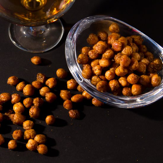 Spicy Roasted Chickpea Snack - Recipe photo by thehealthycook