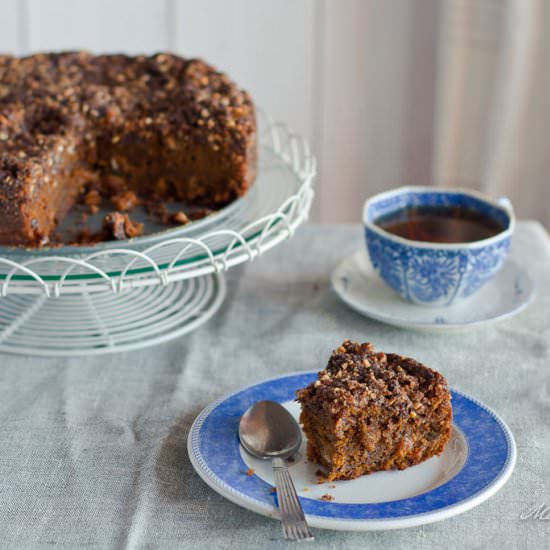 Pumpkin Cake with Nutty Crumble - Recipe photo by MagdasCauldron