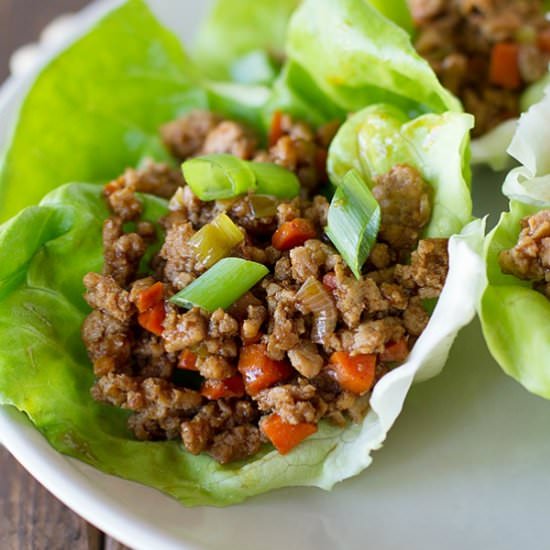Asian Chicken Lettuce Wraps - Recipe photo by taste and tell