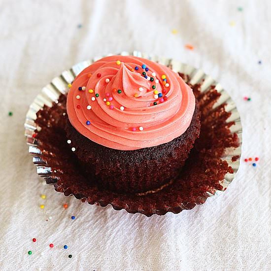 Milk Chocolate Cupcakes - Recipe photo by thegoldlininggirl