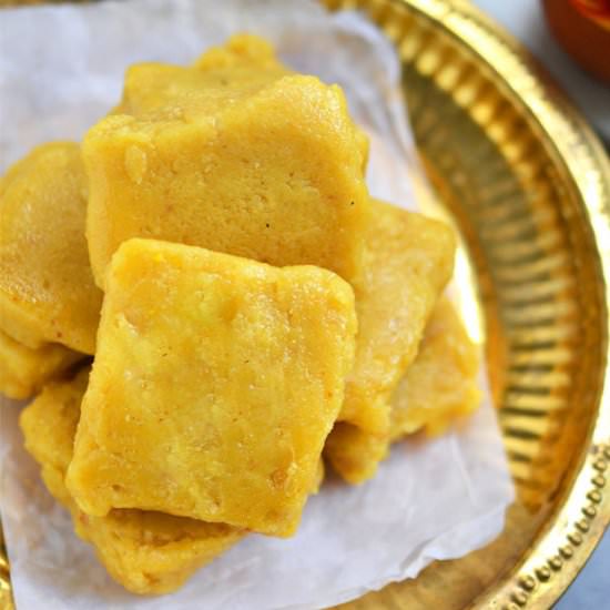 7 Cup Burfi or Seven Cup Cake - Recipe photo by Indian Khana