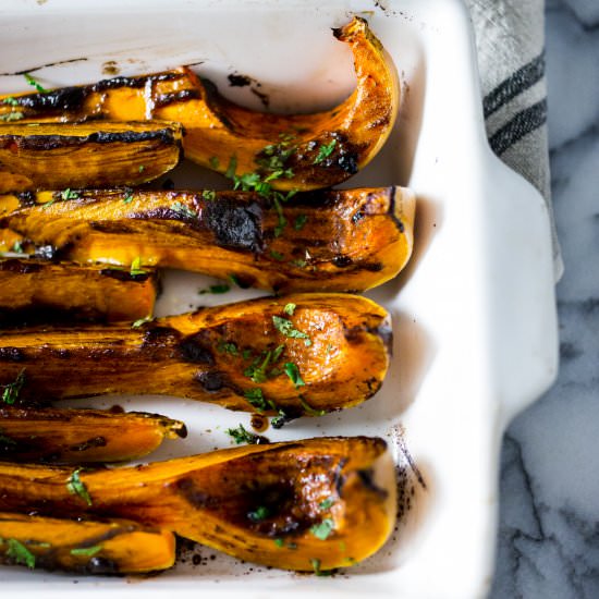 Black Garlic- Miso Butternut - Recipe photo by Feasting at Home