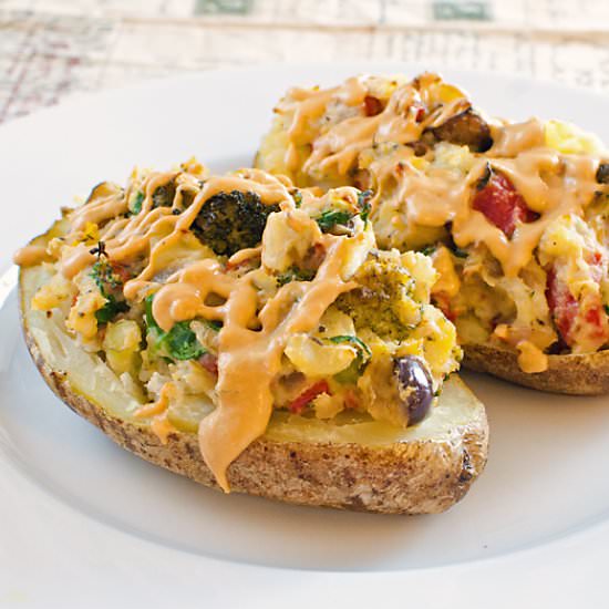 Greek Twice Baked Potatoes - Recipe photo by baked in