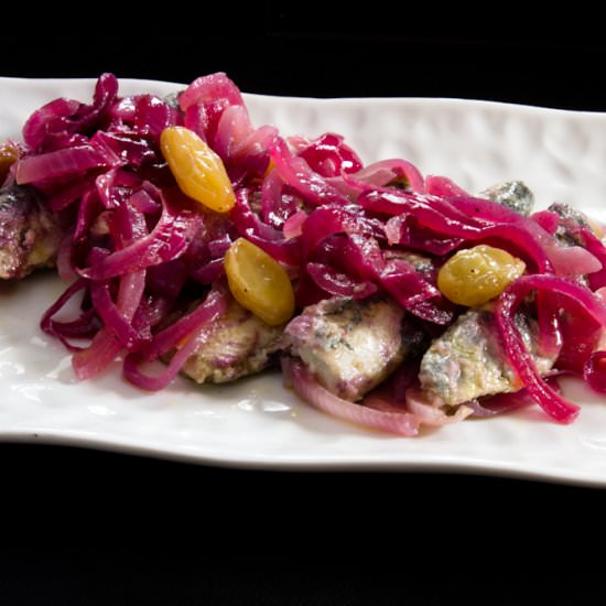Venetian Sarde in Saor - Recipe photo by ItalianKiwi